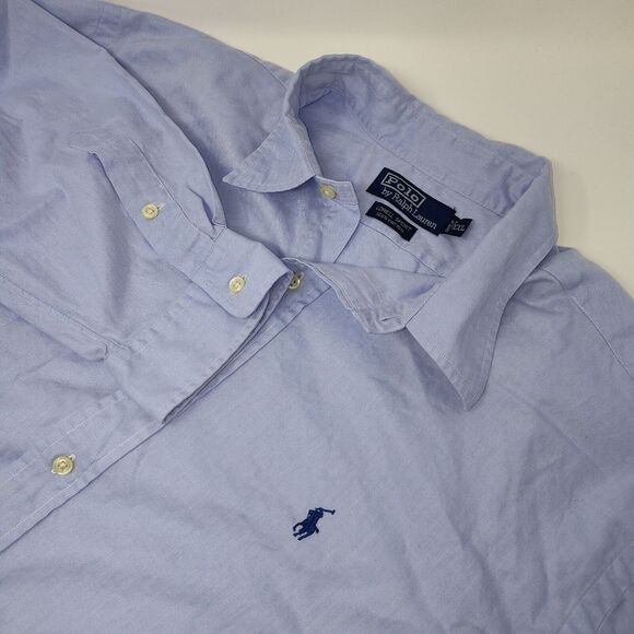 Polo Ralph Lauren Other - Polo Ralph Lauren Shirt Men XXL Blue Button up L/Sleeve Lowell Sport Herringbone